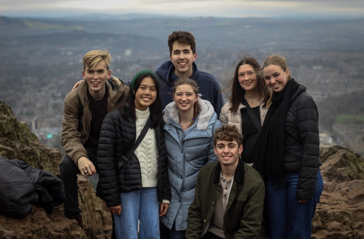 Concordia Cambridge students while travelling